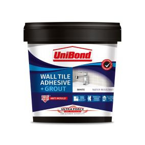 UniBond UltraForce Ready mixed Ice white Wall tile Adhesive & grout, 1.38kg