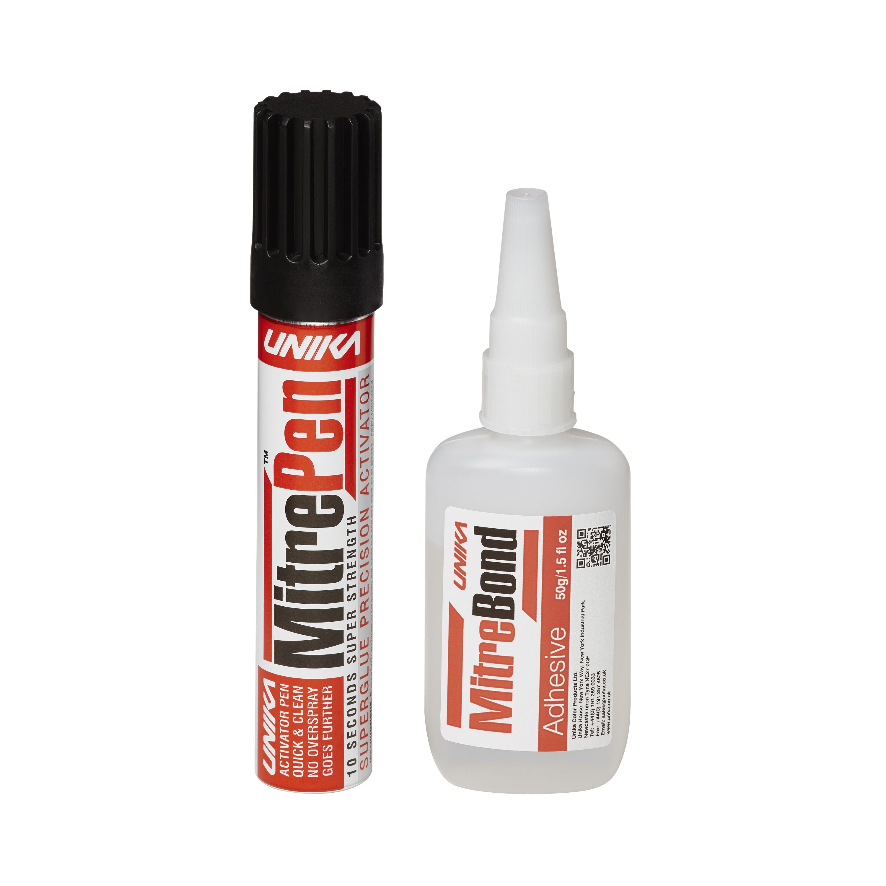 Unika 2-part adhesive mitre pen 50g