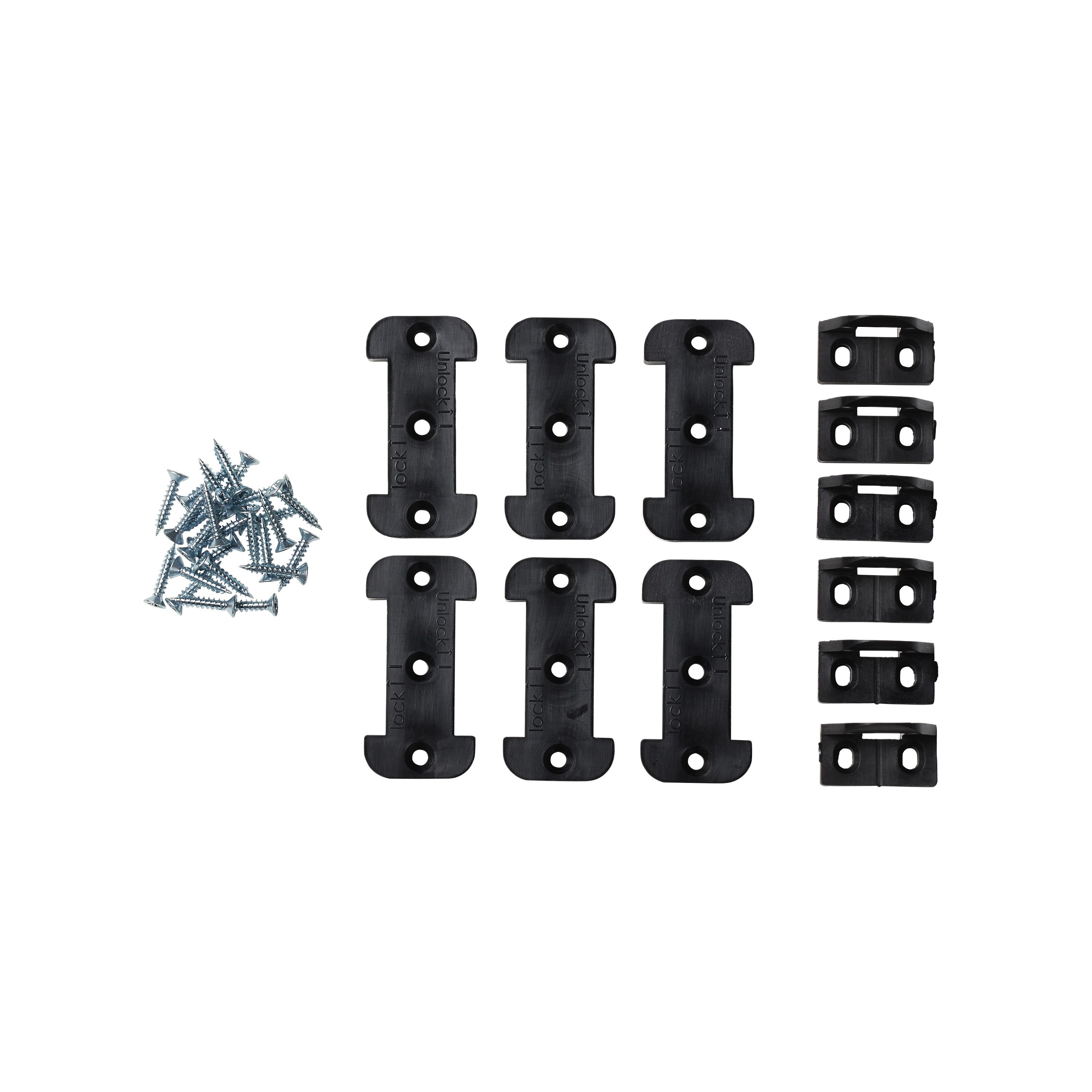 Unika Black Cabinet panel lock