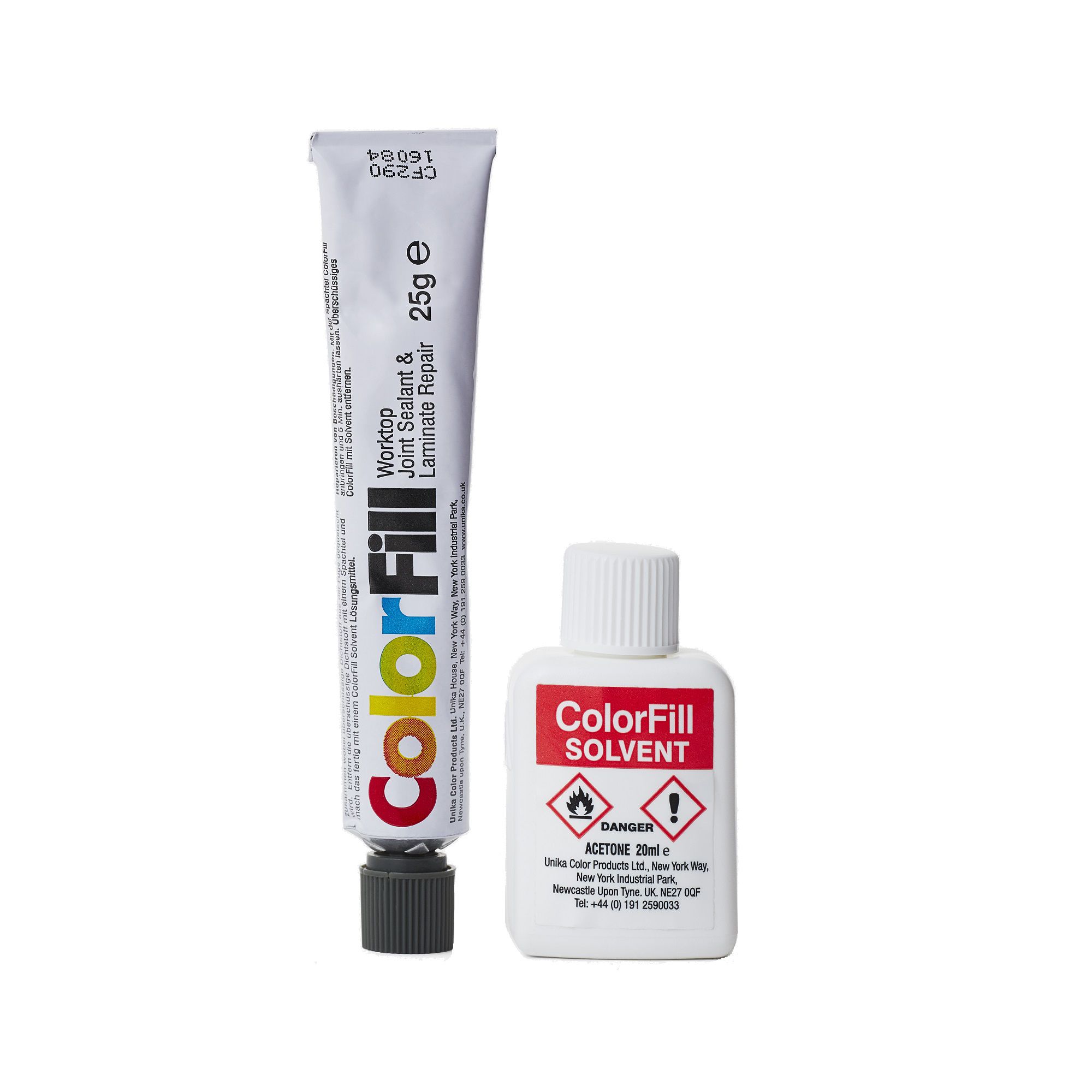 Unika Colorfill Dark stone Matt Worktop Sealant & repairer, 20ml DIY