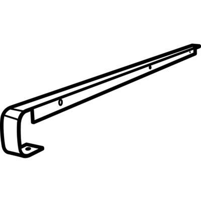 Unika Silver etch Aluminium Worktop butt joint (H)28mm (W)16mm