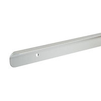 Unika Silver etch Aluminium Worktop corner joint (H)28mm (W)20mm