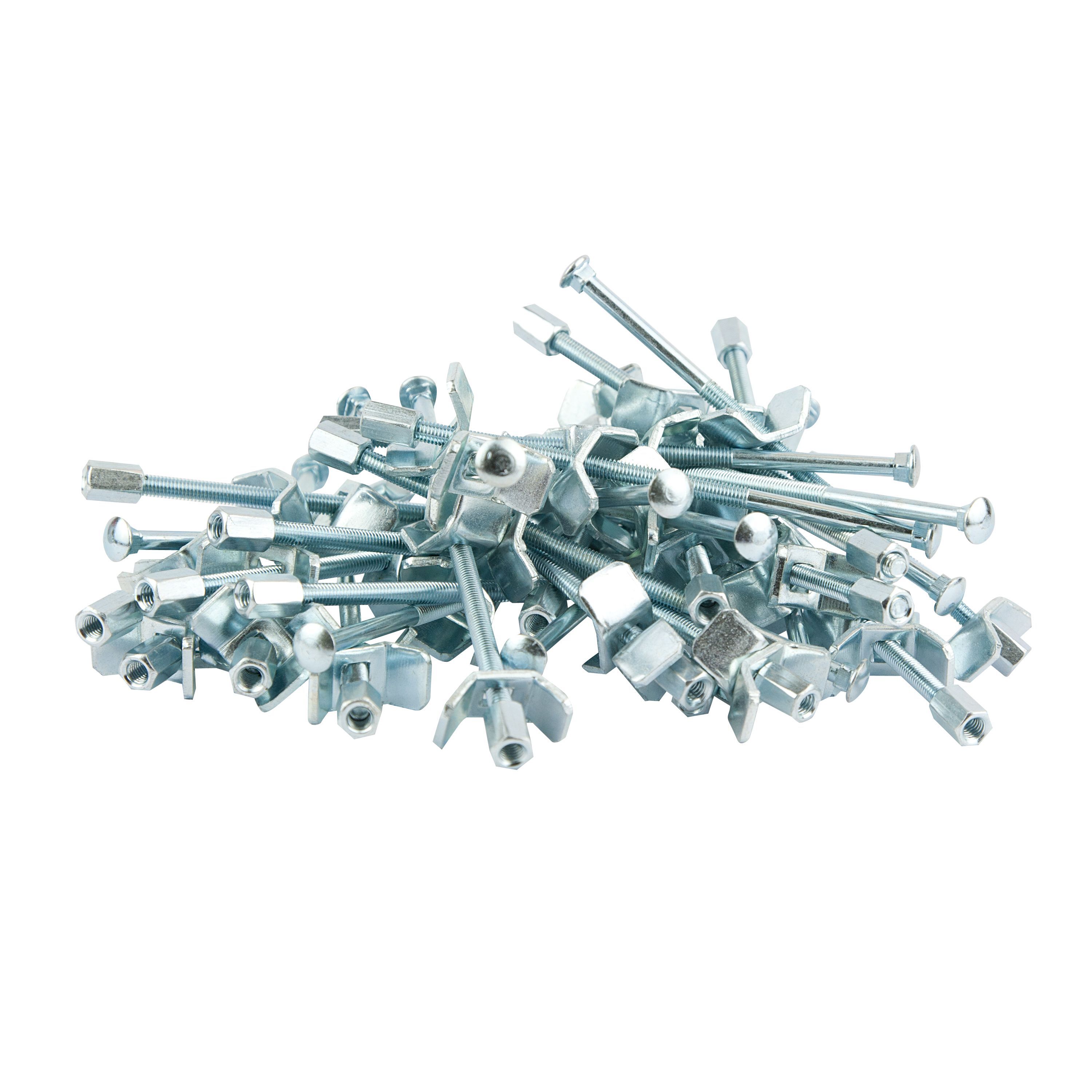Unika Silver Worktop joining bolts Pack of 30