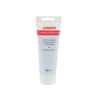 Unika White Worktop Adhesive, 80ml