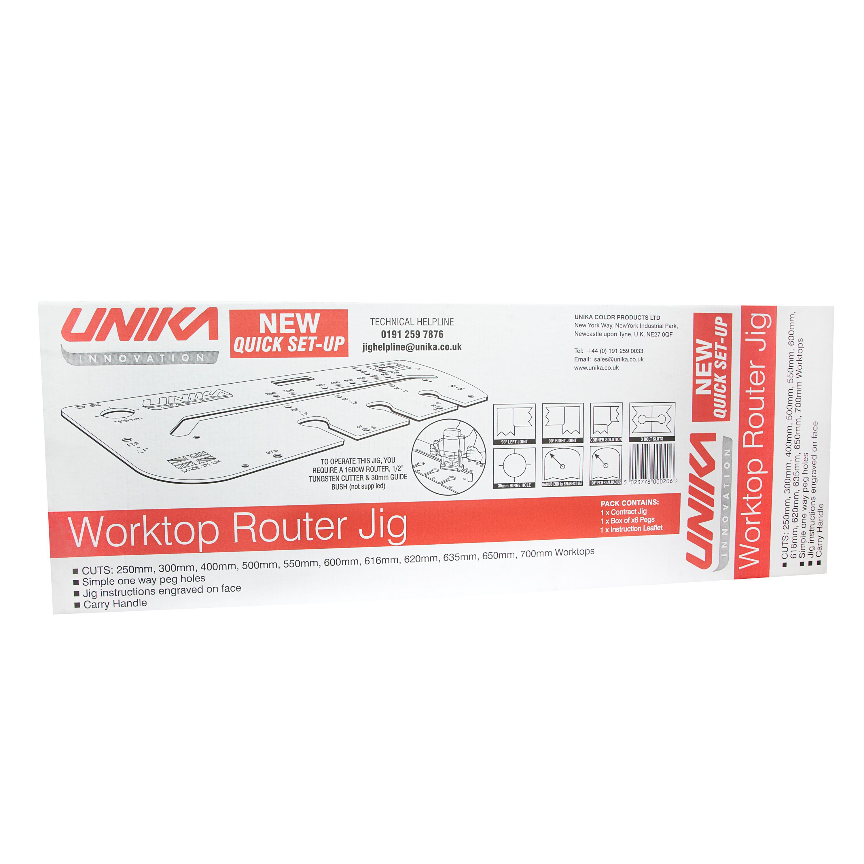 Unika Woodworking jig (L)1120mm (W)410mm