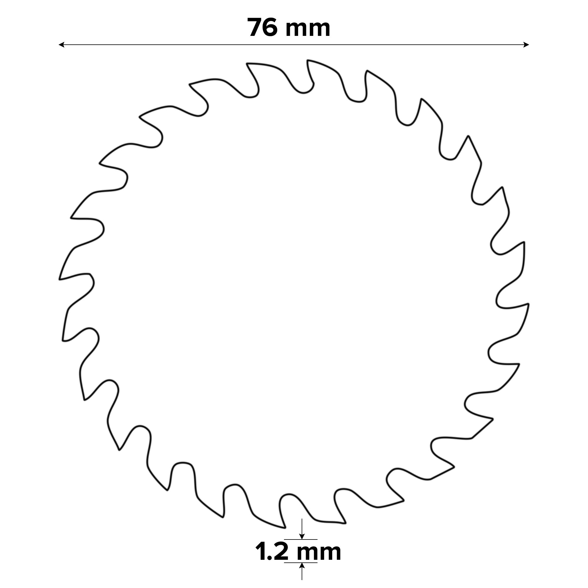 Universal 24T Circular saw blade (Dia)76mm