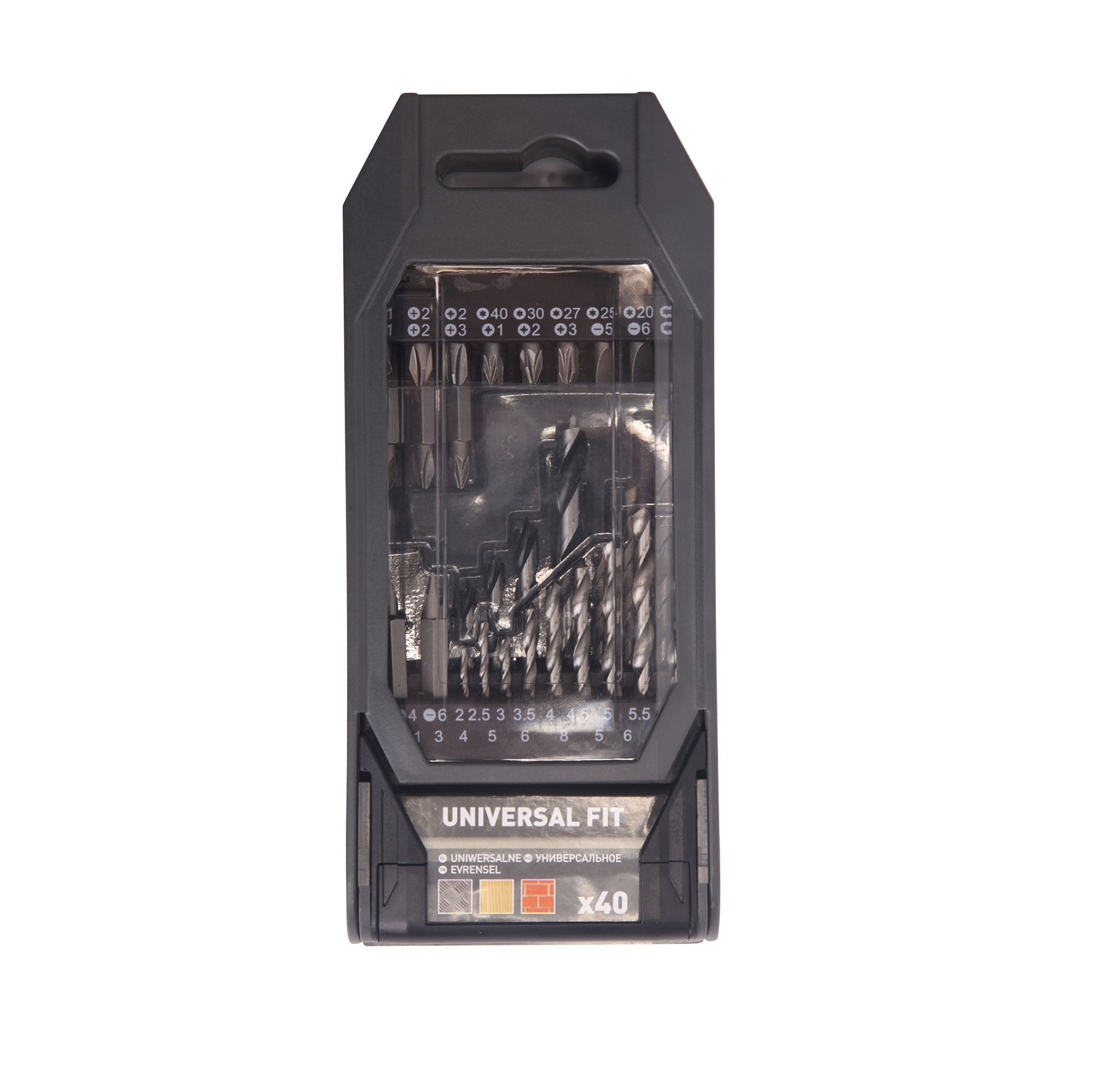 Universal 40 piece Multi-purpose Drill bit set - DRA10878