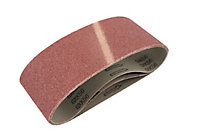 Universal Fit 120 grit Sanding belt (W)76mm (L)533mm, Pack of 3