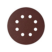 Universal Fit 120 grit Sanding disc (Dia)125mm, Pack of 5