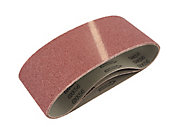 Universal Fit 80 grit Sanding belt (W)76mm (L)533mm, Pack of 3