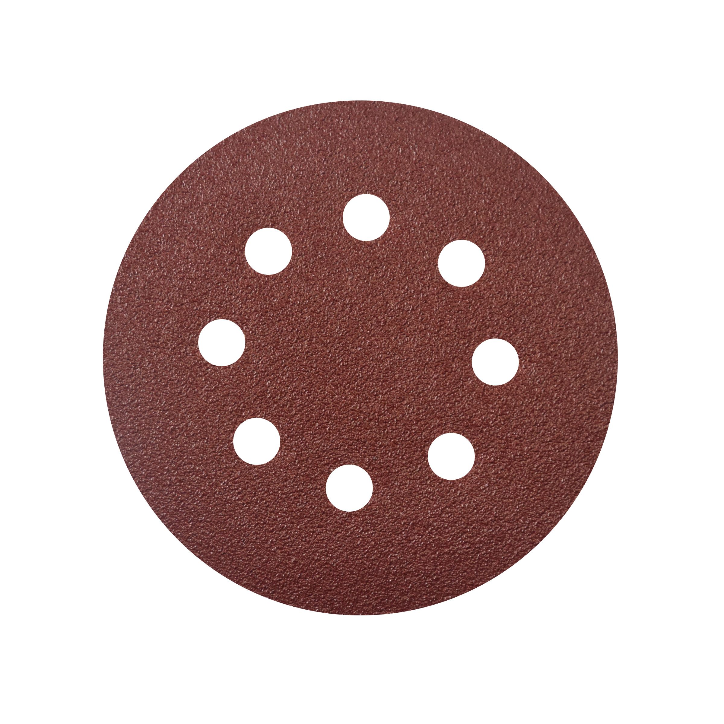 Universal Fit 80 grit Sanding disc (Dia)125mm, Pack of 5