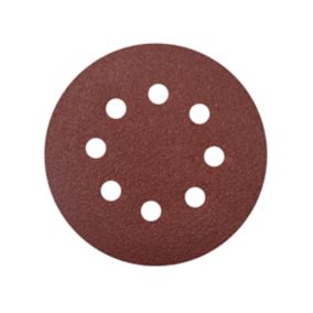 Universal Fit 80 grit Sanding disc (Dia)125mm, Pack of 5