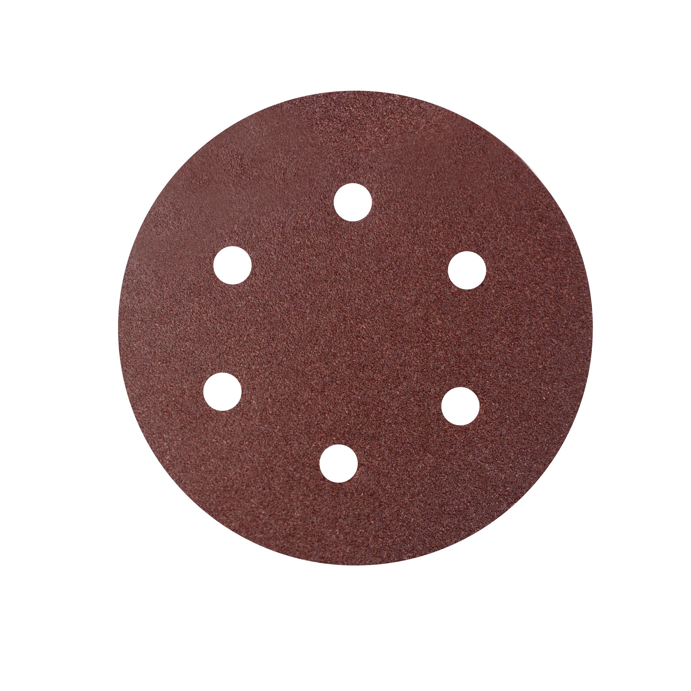 Universal Fit 80 grit Sanding disc (Dia)150mm, Pack of 5