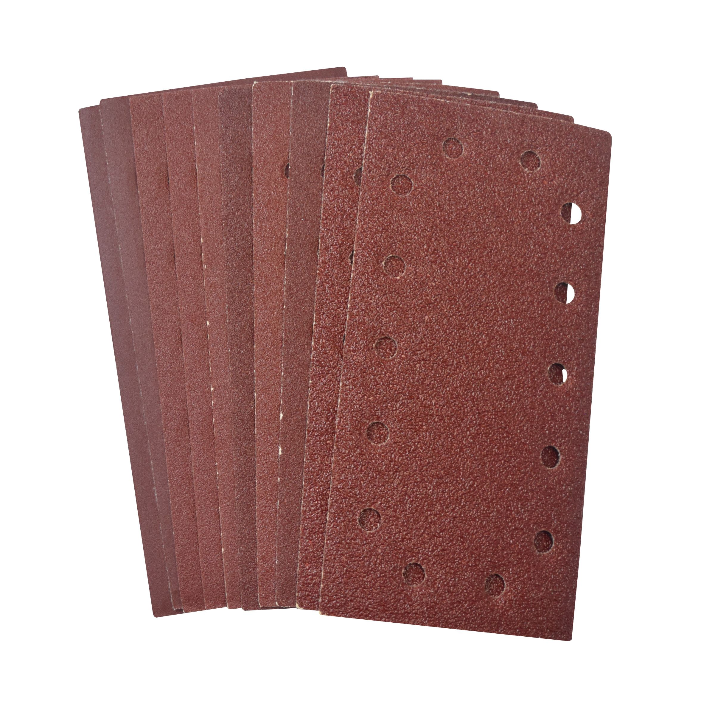 Universal Fit Assorted Punched 1/2 sanding sheet set (L)230mm (W)115mm, Pack of 10