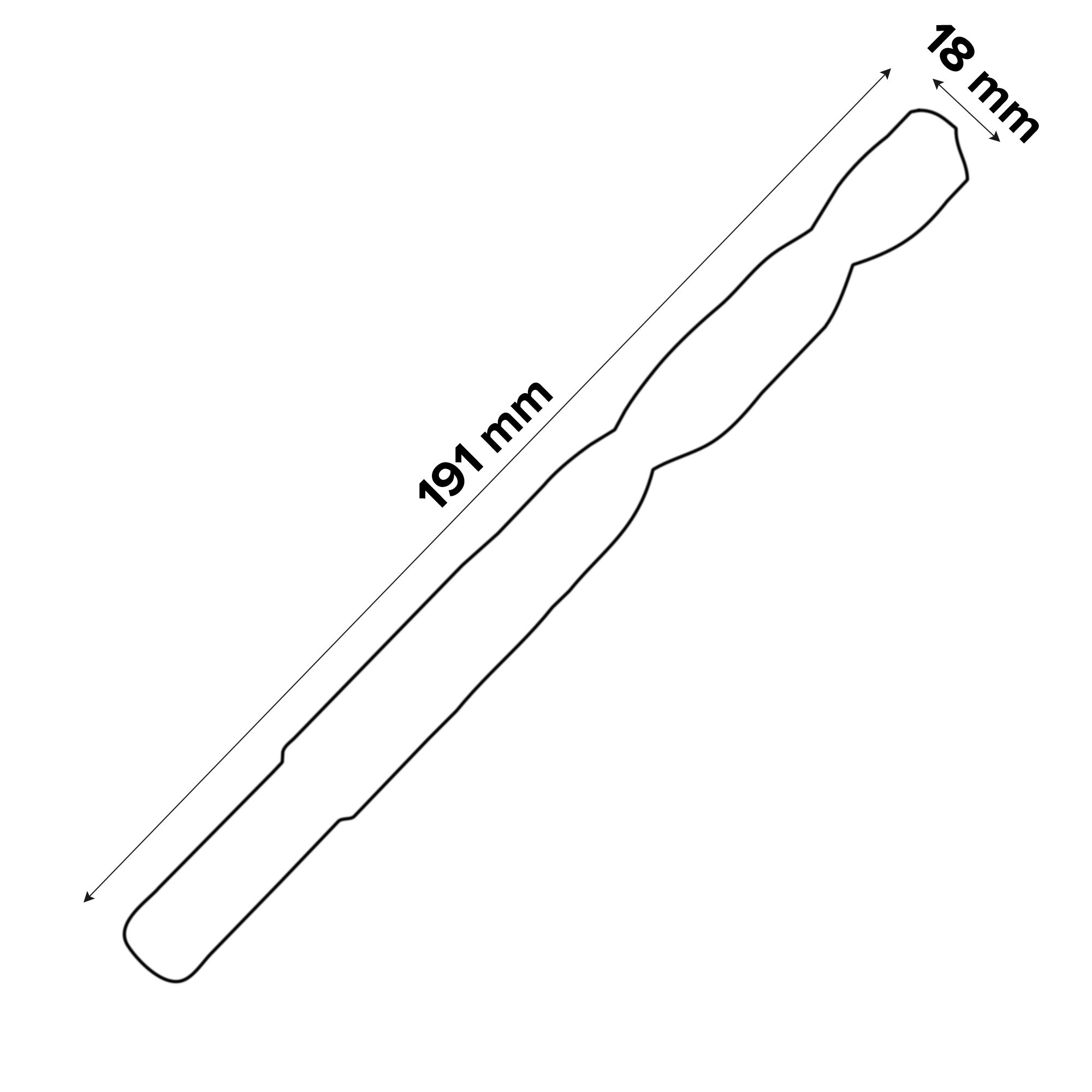 Universal Metal Drill bit (Dia)18mm (L)191mm