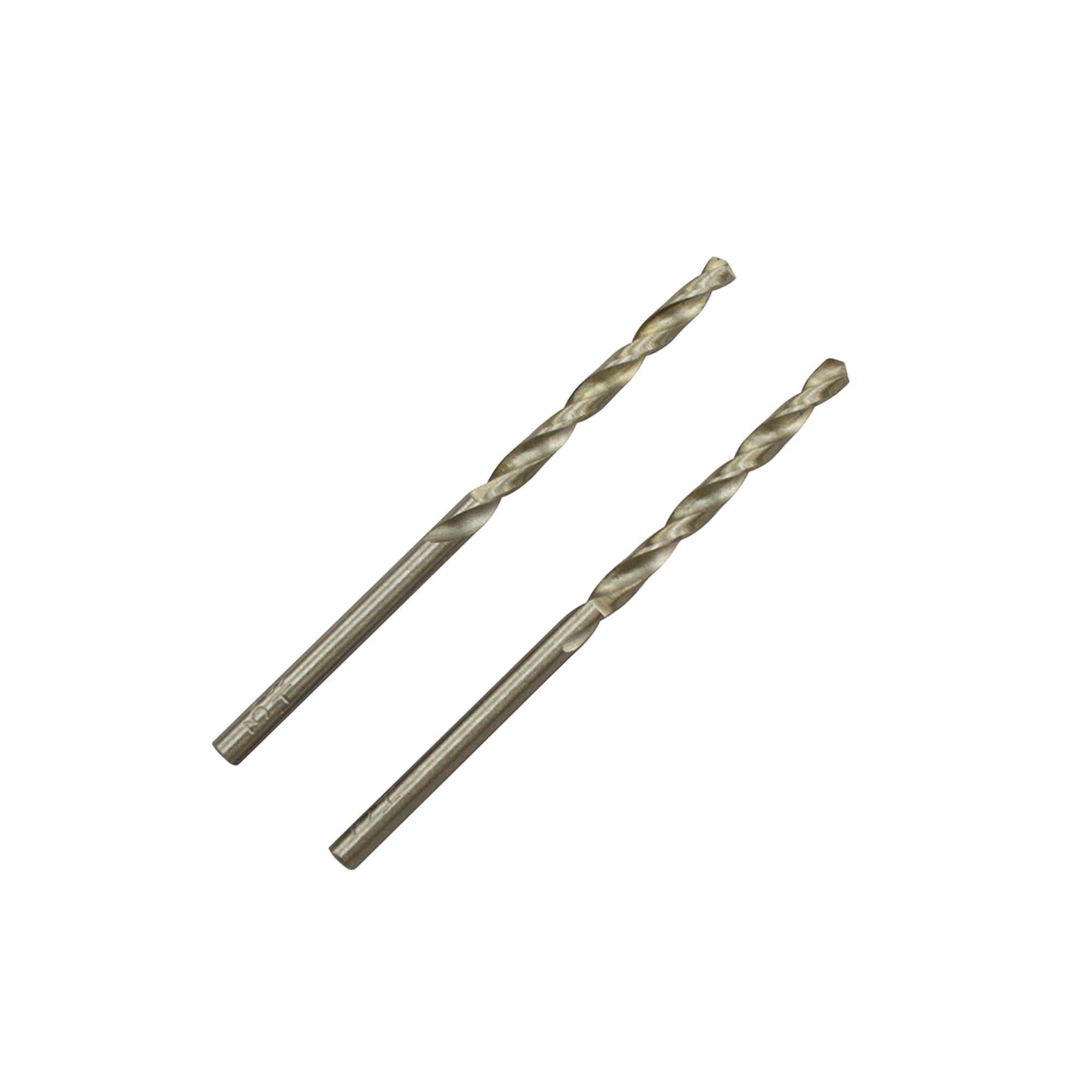 Universal Metal Drill bit (Dia)3mm (L)61mm, Pack of 2