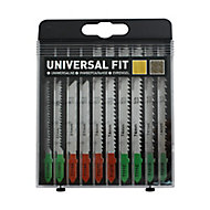 Universal T-shank 10 piece Jigsaw blade set SJG95077
