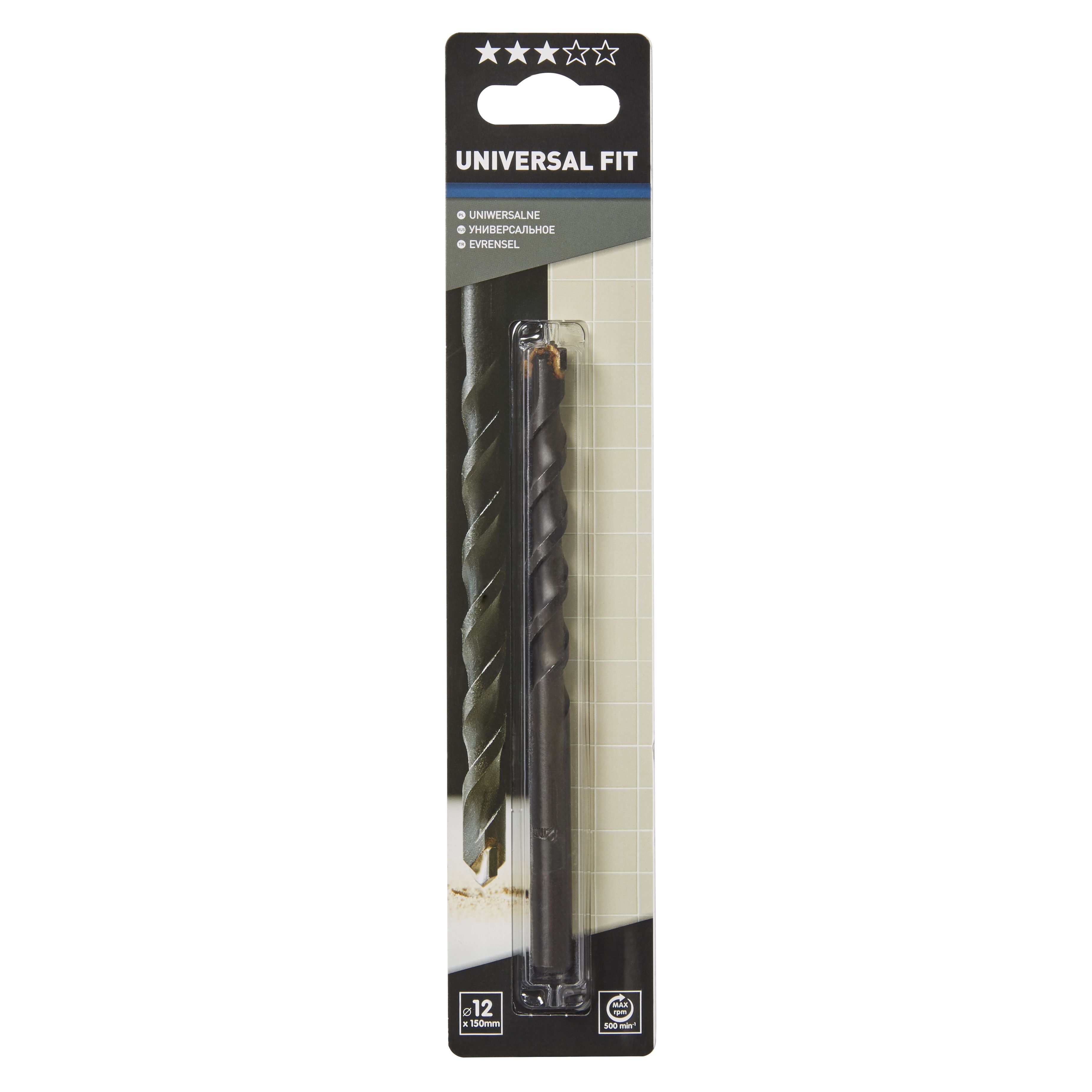 Universal Tile drill bit (Dia)12mm (L)150mm