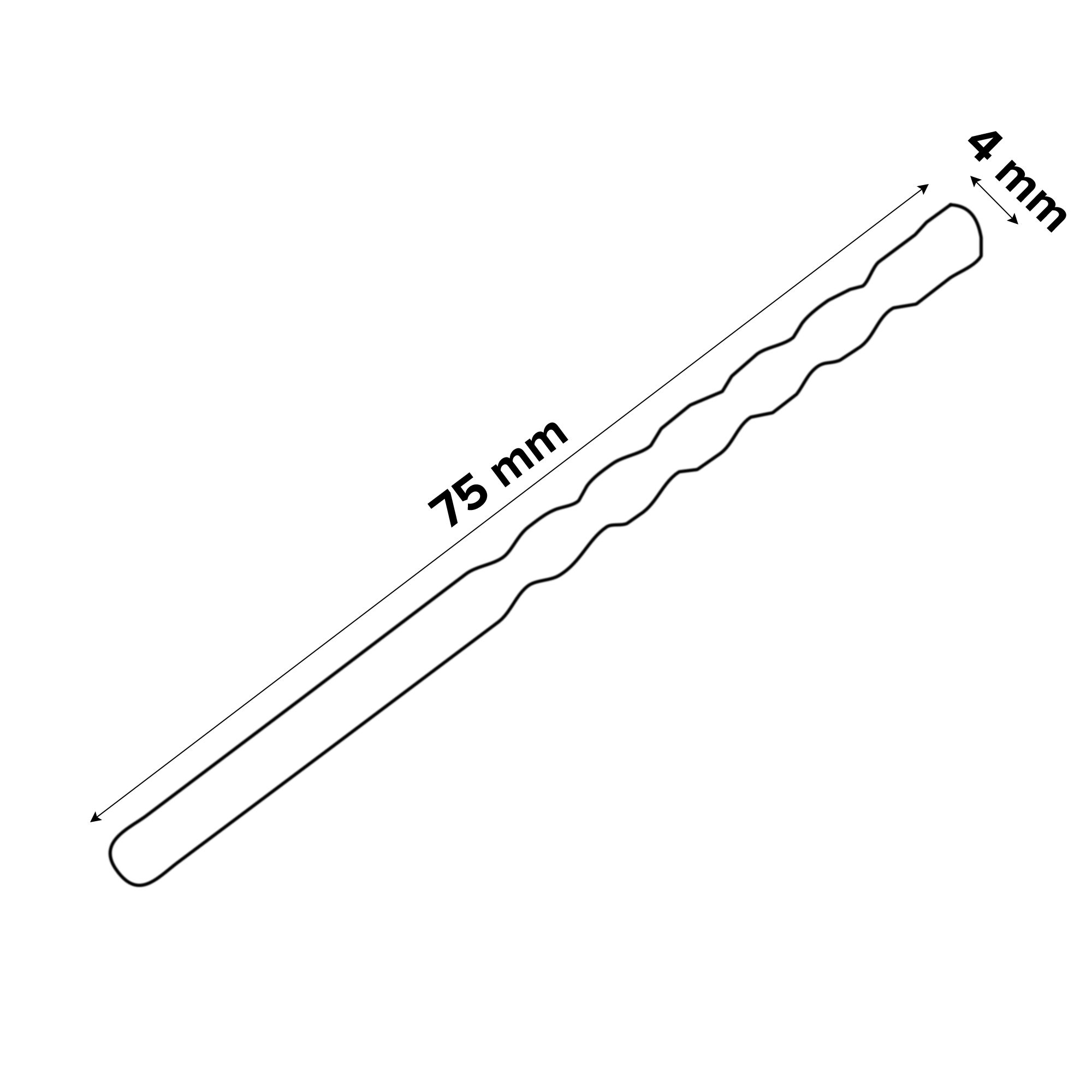 Universal Tile drill bit (Dia)4mm (L)75mm