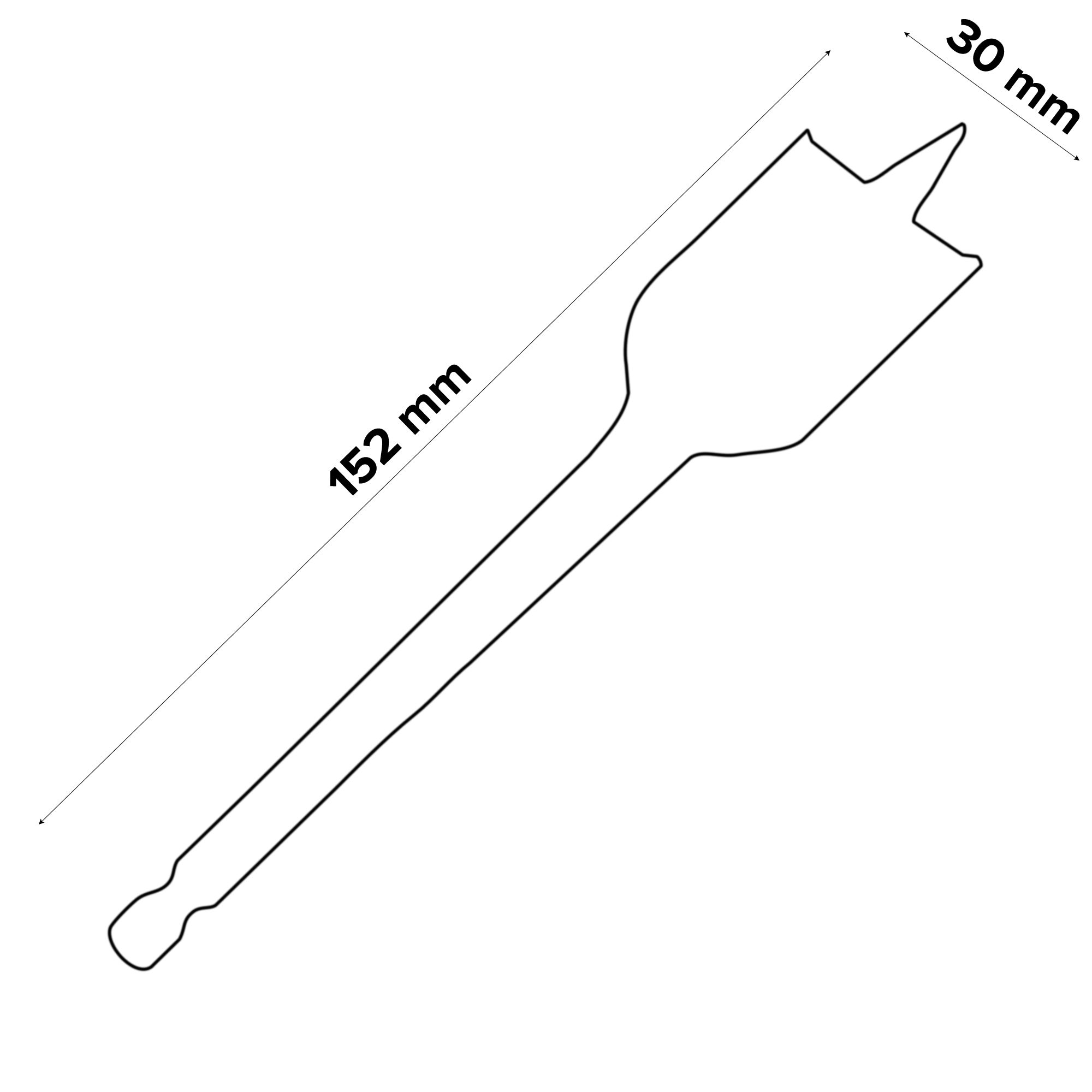 Universal Wood drill bit (Dia)30mm (L)152mm