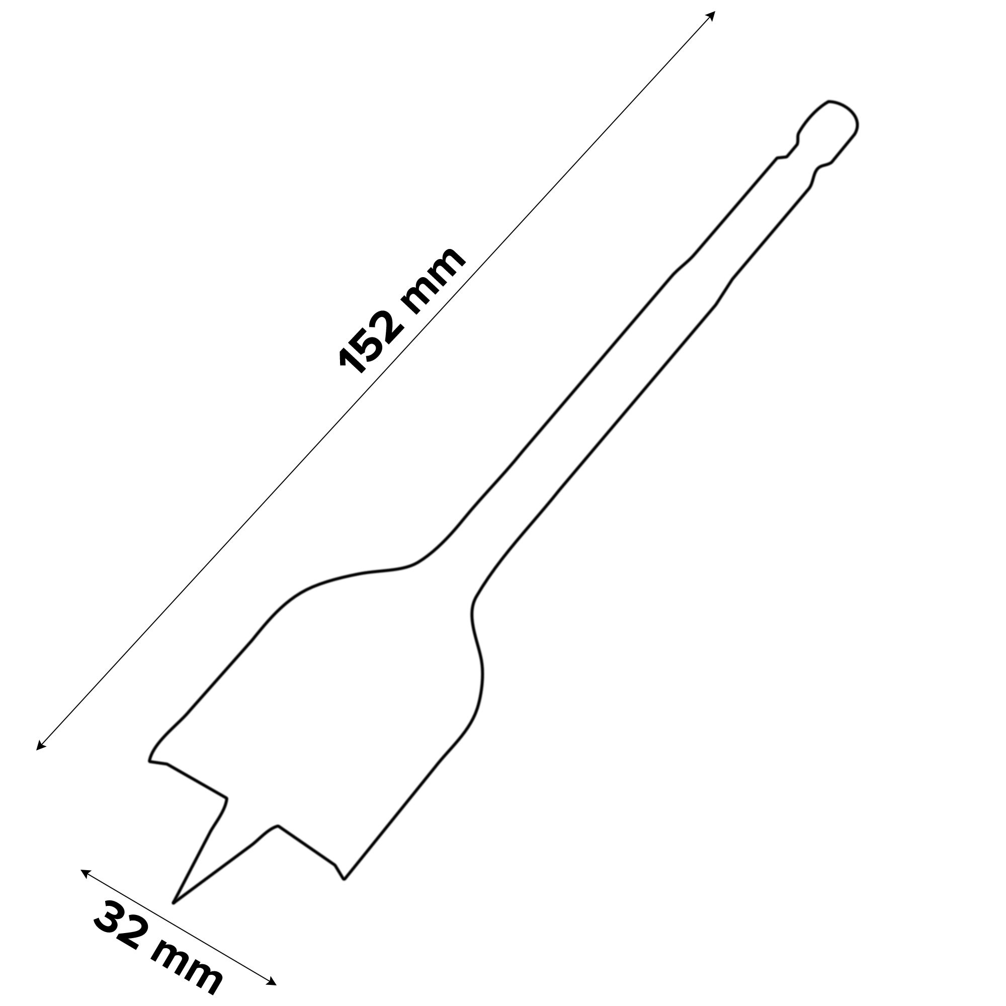 Universal Wood drill bit (Dia)32mm (L)152mm