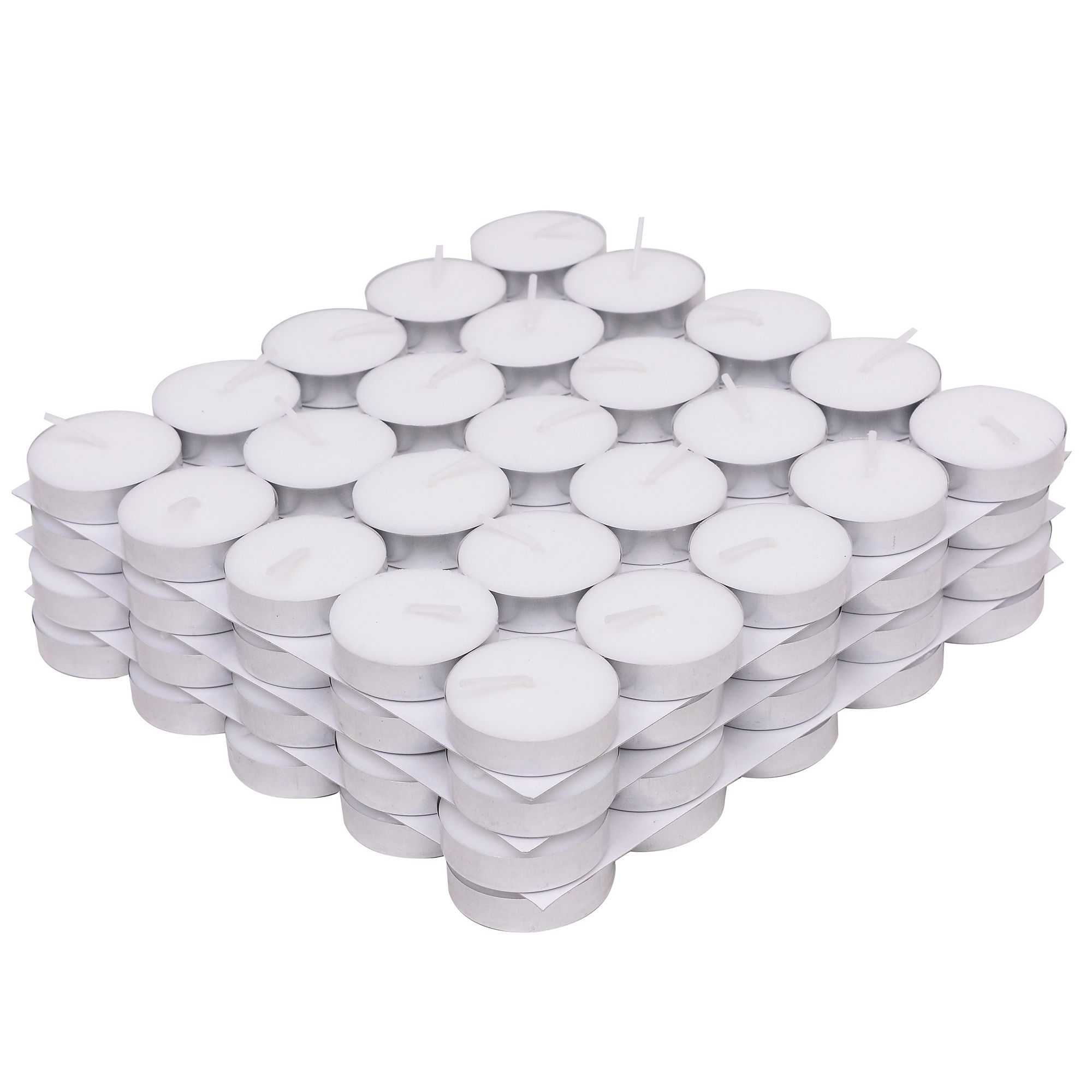 Unscented Small Tea lights, Pack of 100