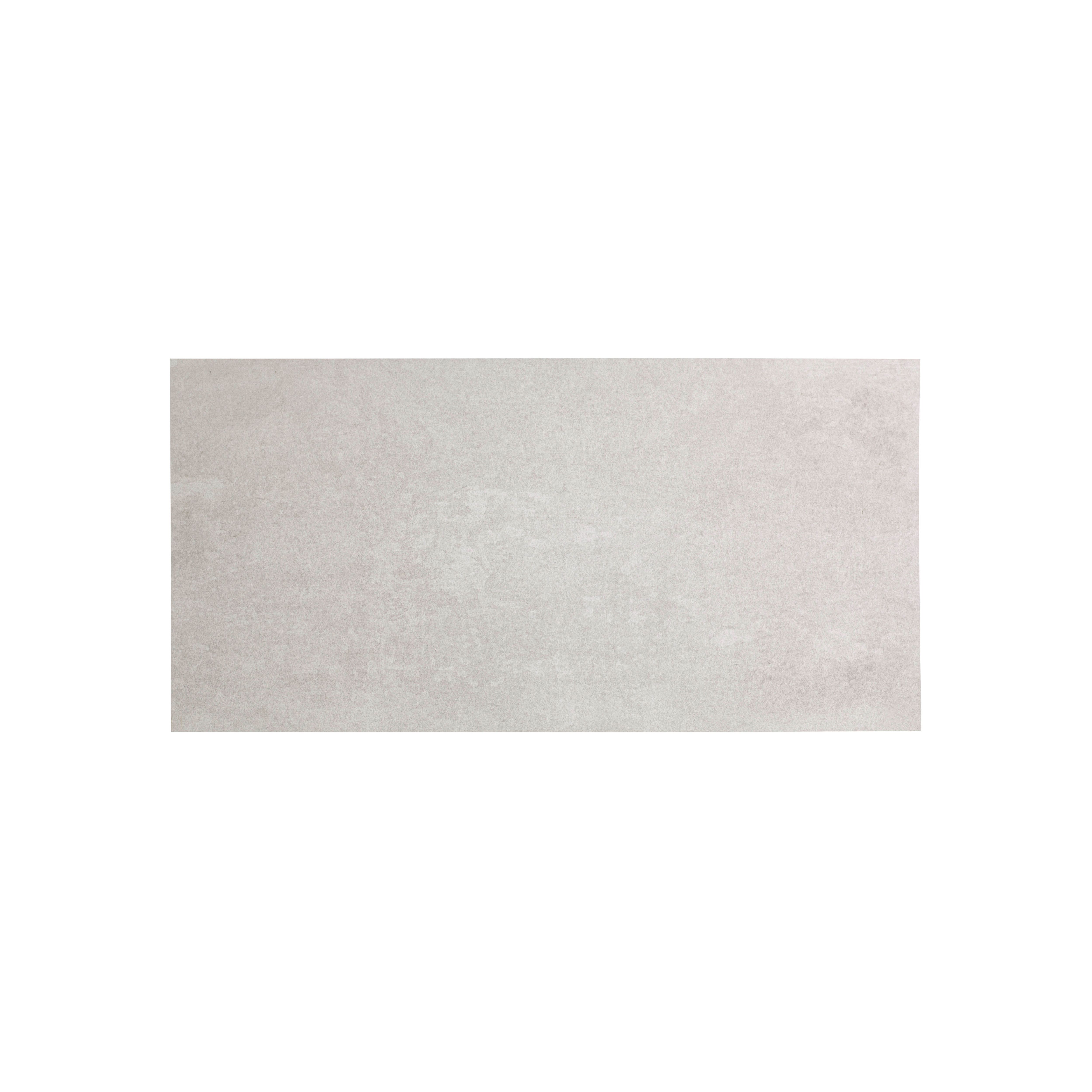 Urban Concrete White Matt Stone effect Plain Ceramic Indoor Wall & floor Tile, Pack of 6, (L)600mm (W)300mm
