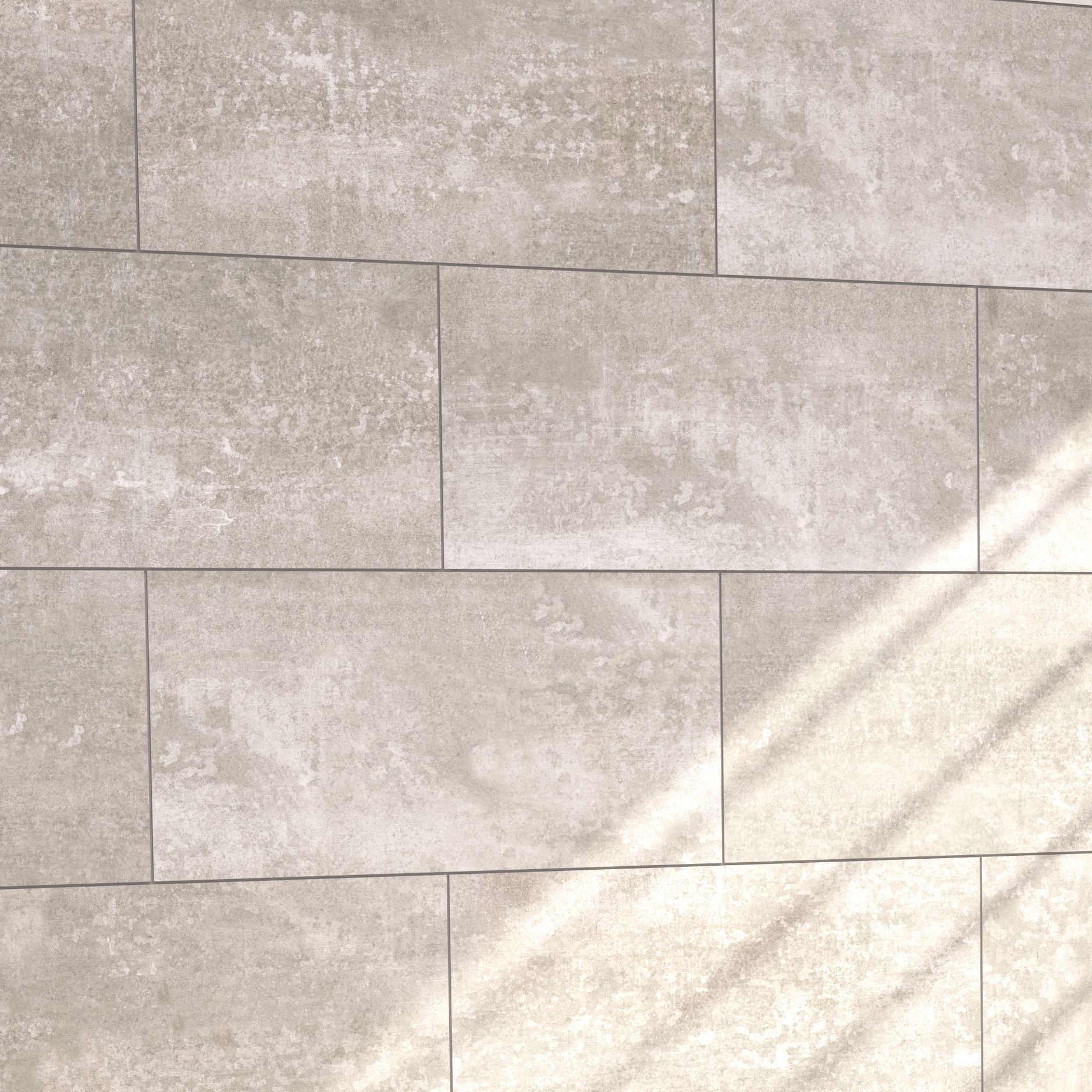 Urban Grey Matt Concrete effect Ceramic Wall & floor Tile, Pack of 5 ...