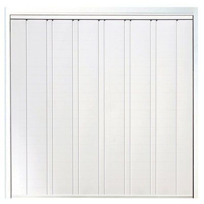 Utah White Retractable Garage door, (H)2134mm (W)2134mm