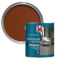 V33 Colour guard Matt light brown Decking paint, 2.5L