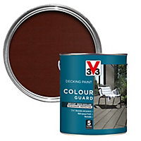 V33 Colour guard Matt medium brown Decking paint, 2.5L