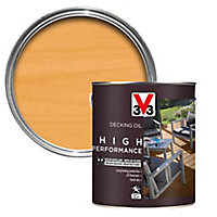 V33 High performance Clear UV resistant Decking Wood oil, 5L