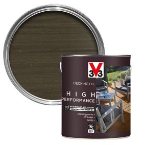 V33 High performance Grey UV resistant Decking Wood oil, 2.5L