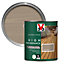 V33 High performance Light Silver Satin Quick dry Decking Stain, 2.5L
