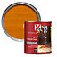 V33 Medium oak UV resistant Decking Wood oil, 2.5L
