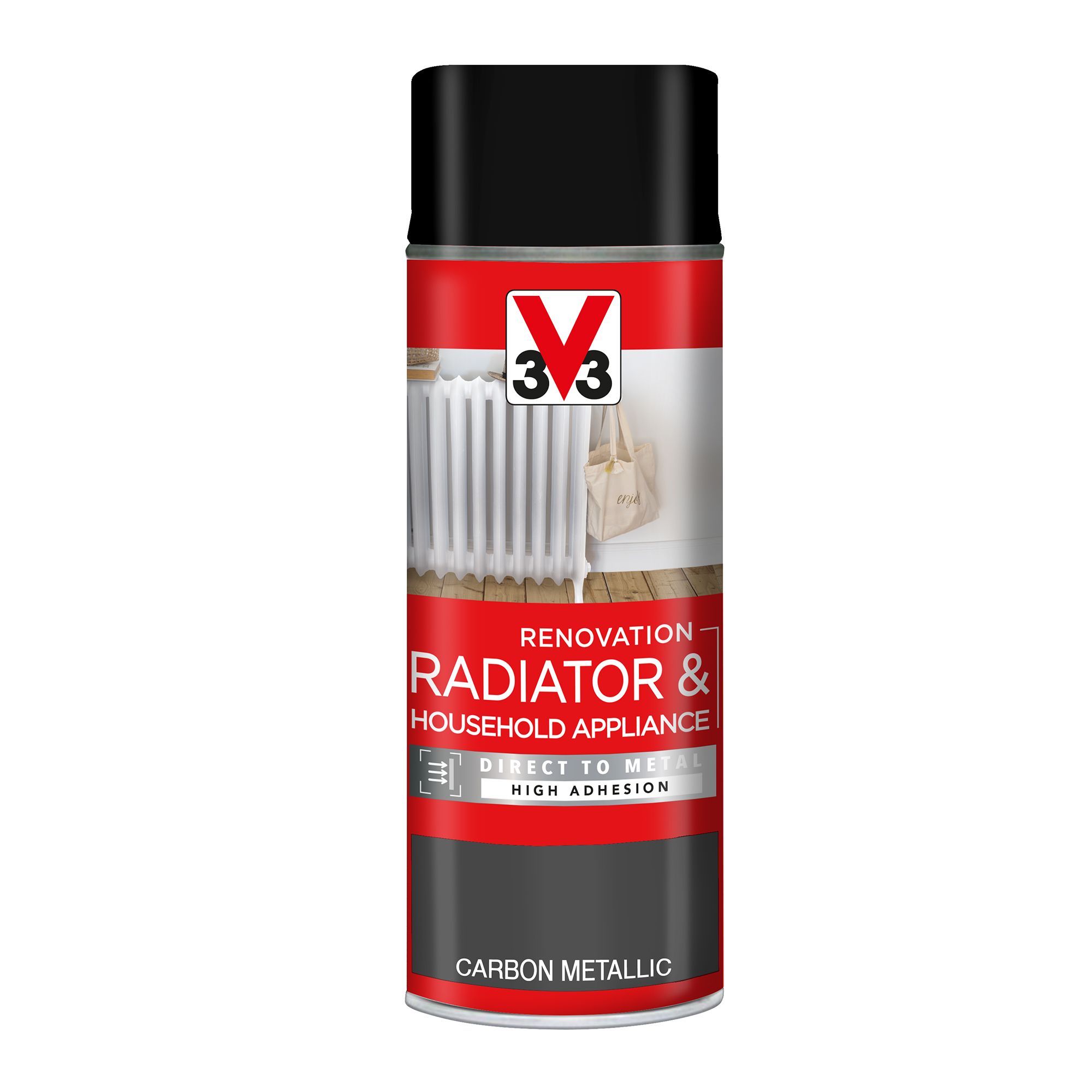 V33 Renovation Carbon Metallic Satinwood Radiator & appliance paint ...