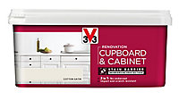 V33 Renovation Cotton Satin Cupboard & cabinet paint, 2L