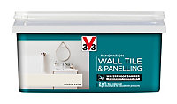 V33 Renovation Cotton Satin Wall tile & panelling paint, 2L
