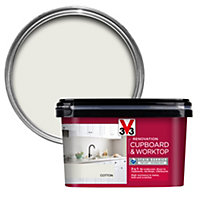 V33 Renovation Cotton Satinwood Cupboard & cabinet paint, 2L