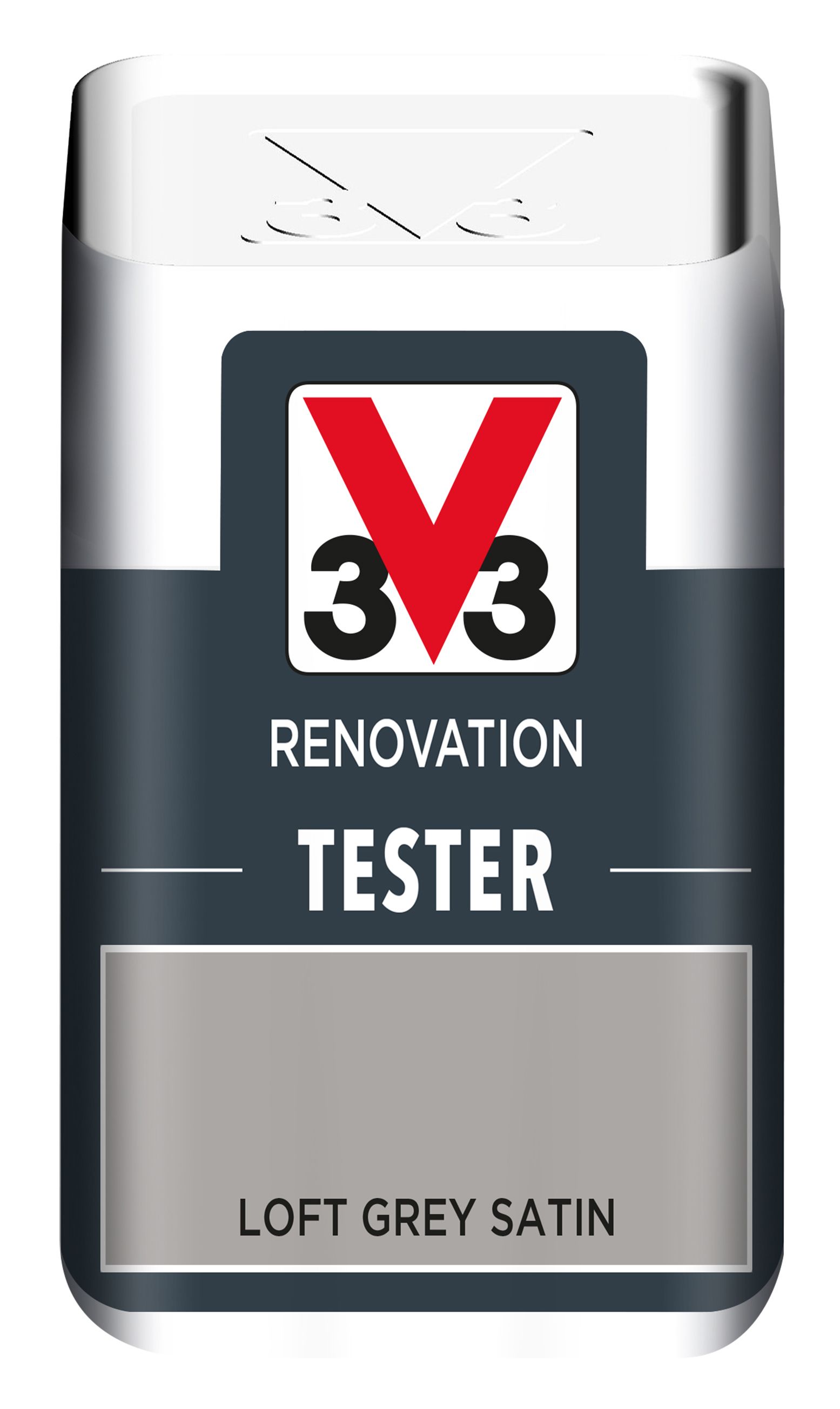 V33 Renovation Anthracite Satin Multi Surface Paint 50ml Tester Pot Diy At B Q