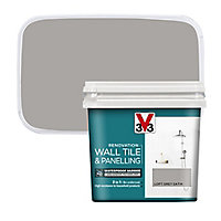 V33 Renovation Loft grey Satinwood Wall tile & panelling paint, 750ml