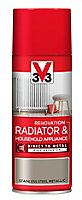 V33 Renovation Stainless steel Metallic effect Radiator & appliance paint, 400ml Spray can