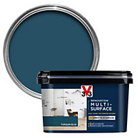 V33 Renovation Turquin Blue Satinwood Multi-surface paint, 2L
