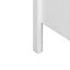 Valenca Satin white MDF 3 Drawer Wide Chest of drawers (H)840mm (W)800mm (D)410mm