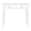Valenca Satin white Painted 2 Drawer Dressing table (H)765mm (W)1000mm (D)450mm