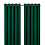 Valgreta Dark green Velvet Lined Eyelet Curtain (W)16.7cm (L)22.8cm, Pair