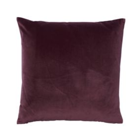 Valgreta Plain Burgundy Cushion (L)43cm x (W)43cm