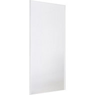 Valla White 1 panel Sliding Wardrobe Door (H)2500mm (W)922mm
