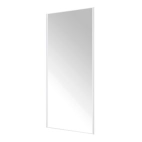 Valla White Mirrored Sliding Wardrobe Door (H)2260mm (W)922mm