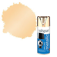 Valspar Brilliant gold effect Metallic Spray paint 400 ml